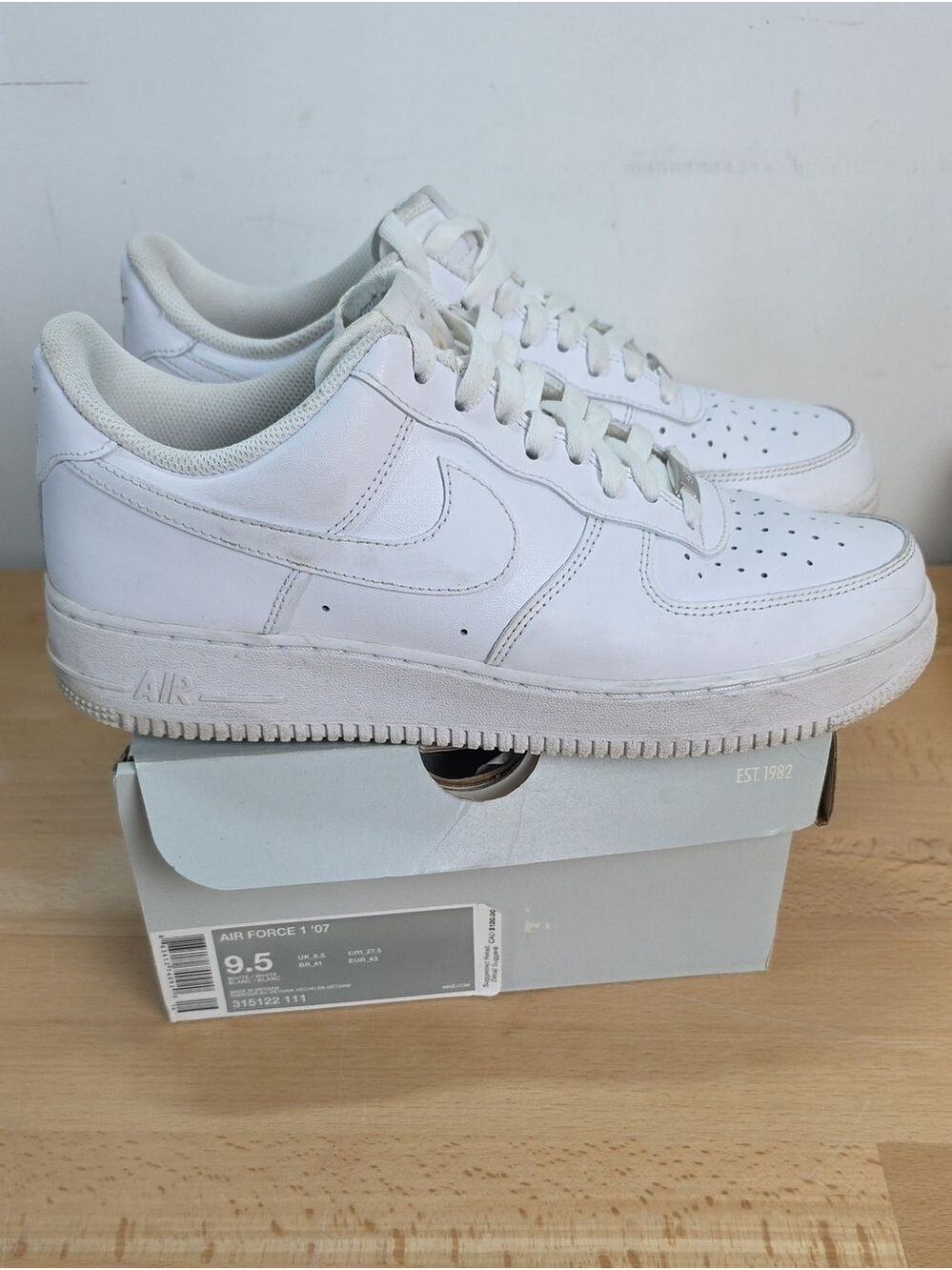 Nike White Low-Top Leather Sneakers
